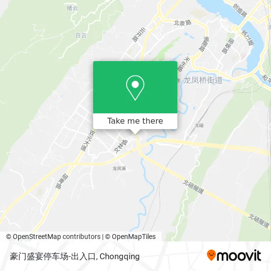 豪门盛宴停车场-出入口 map