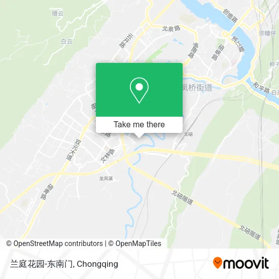 兰庭花园-东南门 map