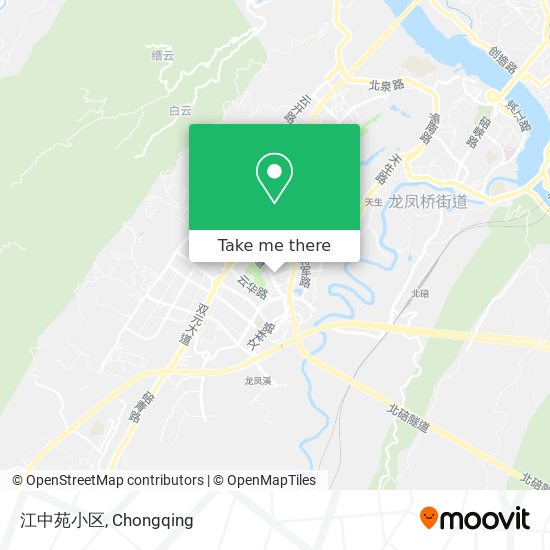 江中苑小区 map