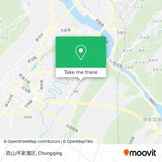 西山坪家属区 map
