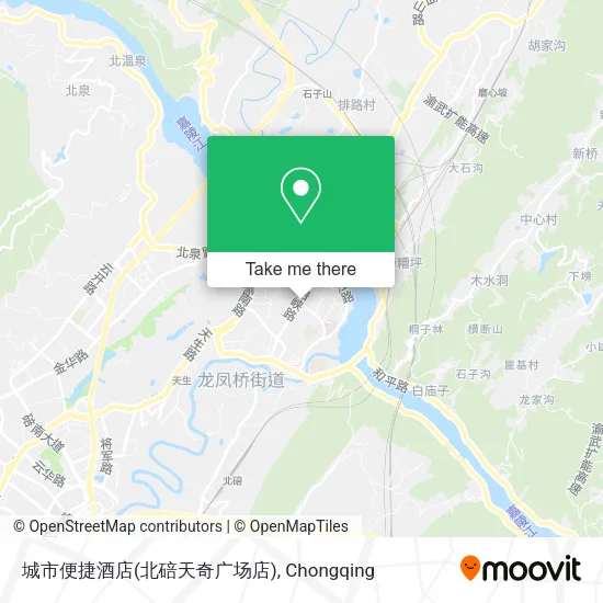 城市便捷酒店(北碚天奇广场店) map
