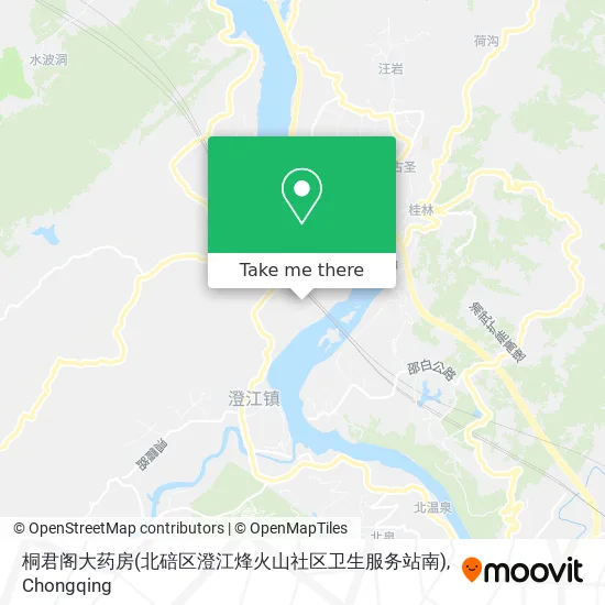 桐君阁大药房(北碚区澄江烽火山社区卫生服务站南) map