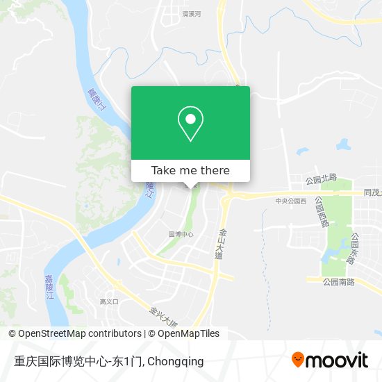重庆国际博览中心-东1门 map