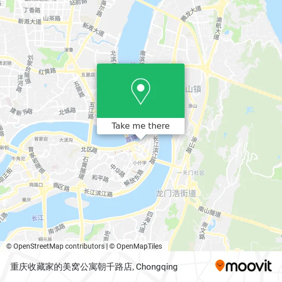 重庆收藏家的美窝公寓朝千路店 map