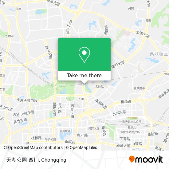 天湖公园-西门 map