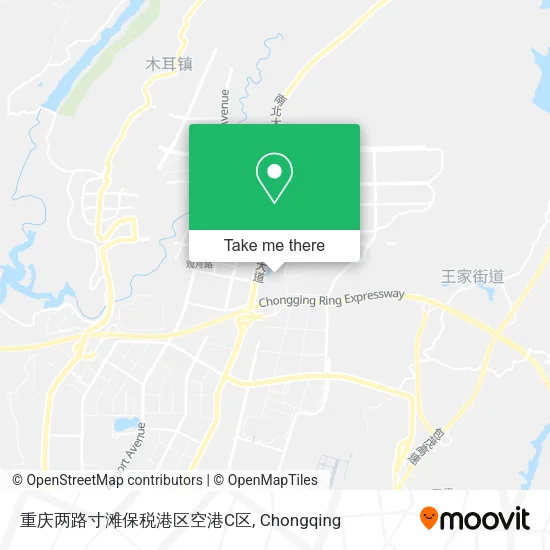 重庆两路寸滩保税港区空港C区 map