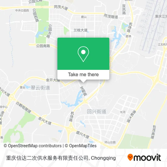 重庆信达二次供水服务有限责任公司 map