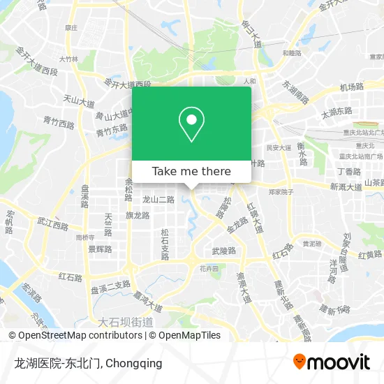 龙湖医院-东北门 map