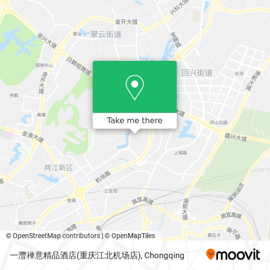 一灃禅意精品酒店(重庆江北机场店) map