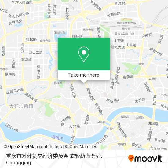 重庆市对外贸易经济委员会-农轻纺商务处 map