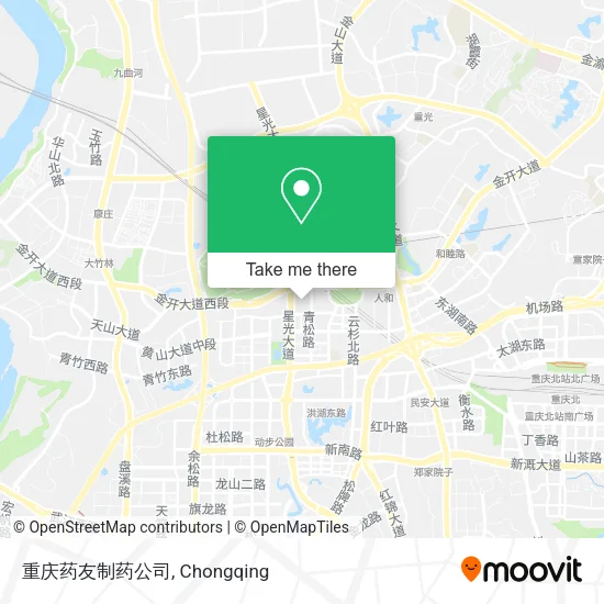 重庆药友制药公司 map