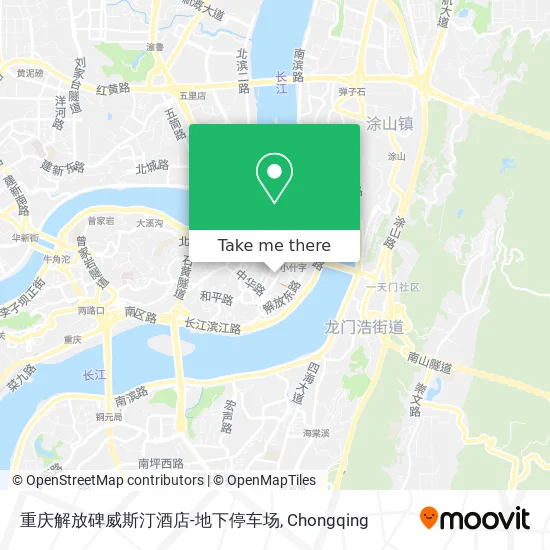 重庆解放碑威斯汀酒店-地下停车场 map