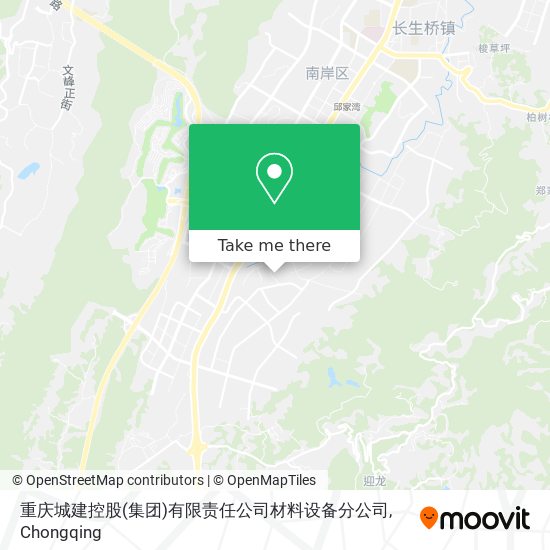 重庆城建控股(集团)有限责任公司材料设备分公司 map