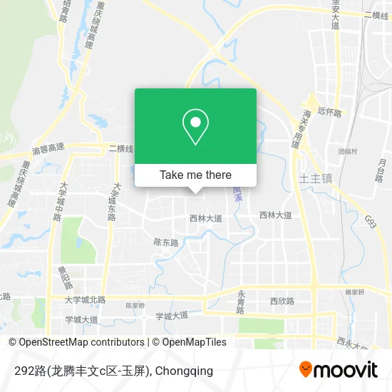 292路(龙腾丰文c区-玉屏) map