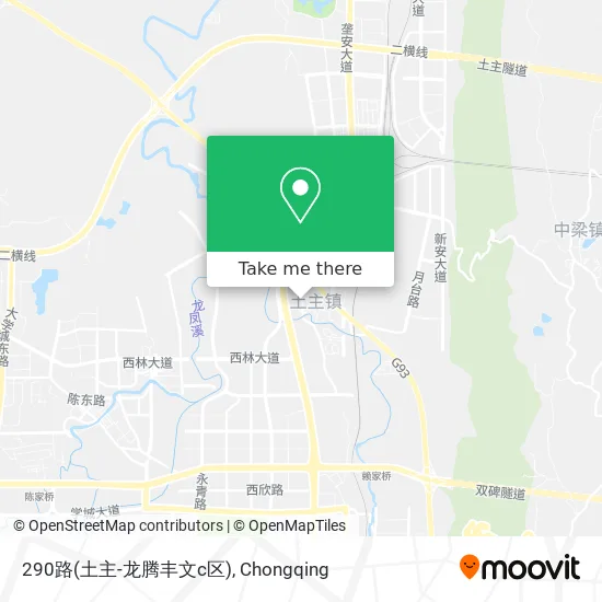 290路(土主-龙腾丰文c区) map