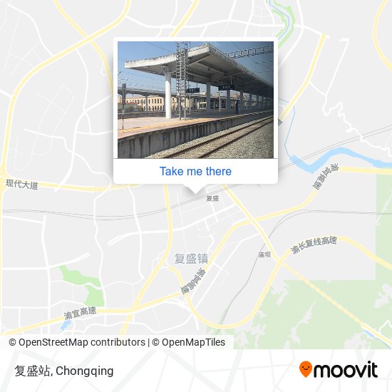 复盛站 map