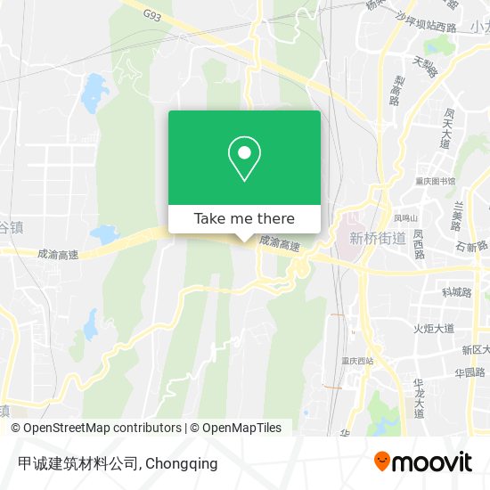 甲诚建筑材料公司 map