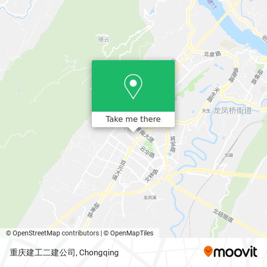 重庆建工二建公司 map
