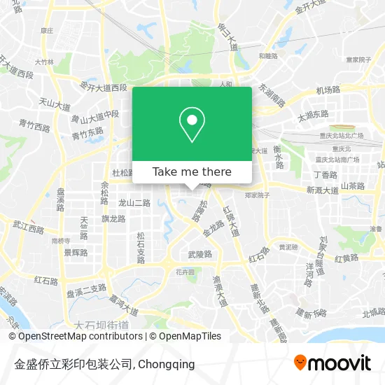 金盛侨立彩印包装公司 map