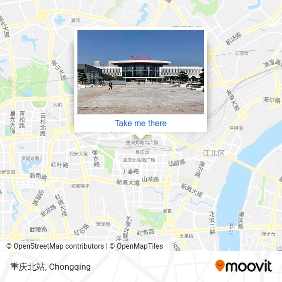 重庆北站 map