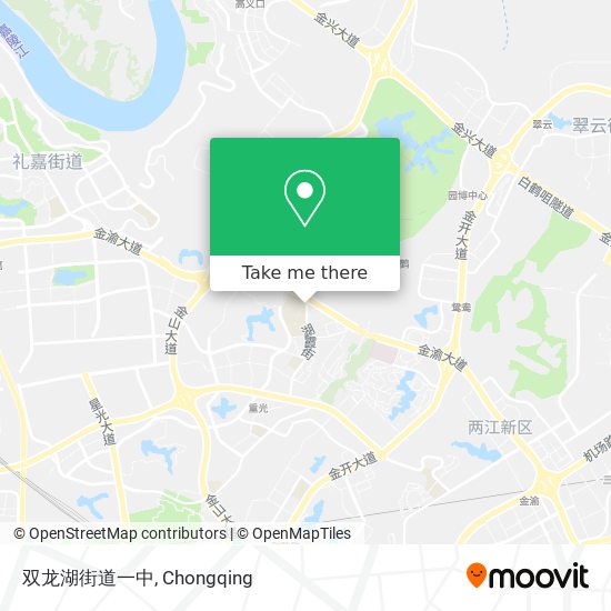 双龙湖街道一中 map
