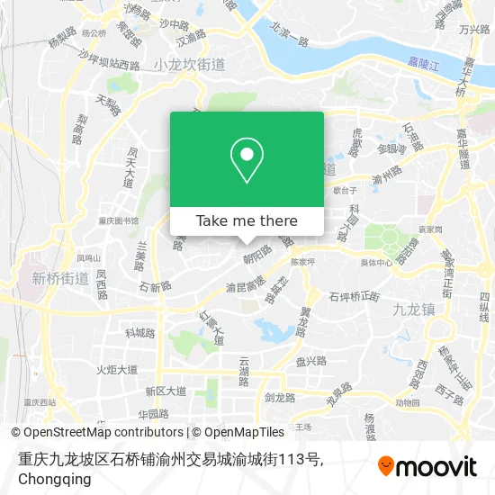 重庆九龙坡区石桥铺渝州交易城渝城街113号 map