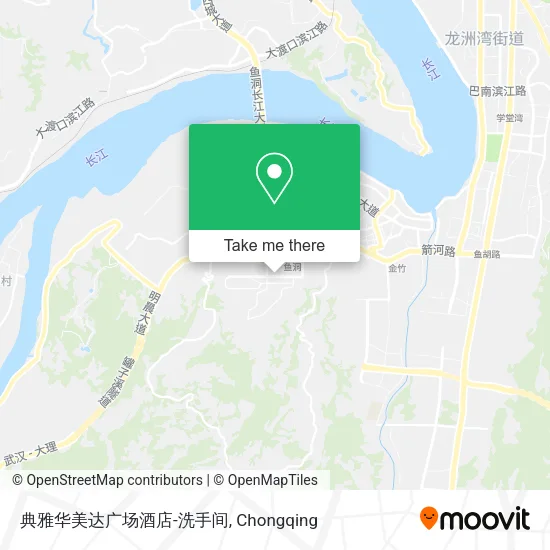 典雅华美达广场酒店-洗手间 map