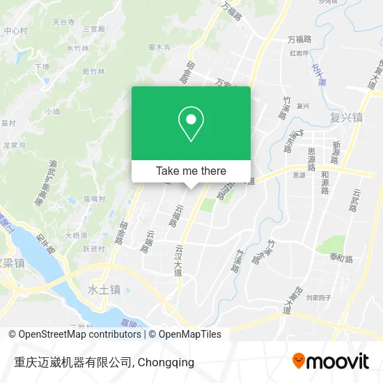 重庆迈崴机器有限公司 map