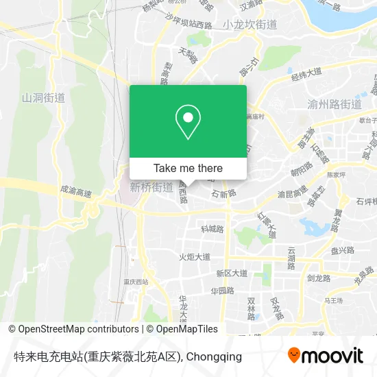 特来电充电站(重庆紫薇北苑A区) map