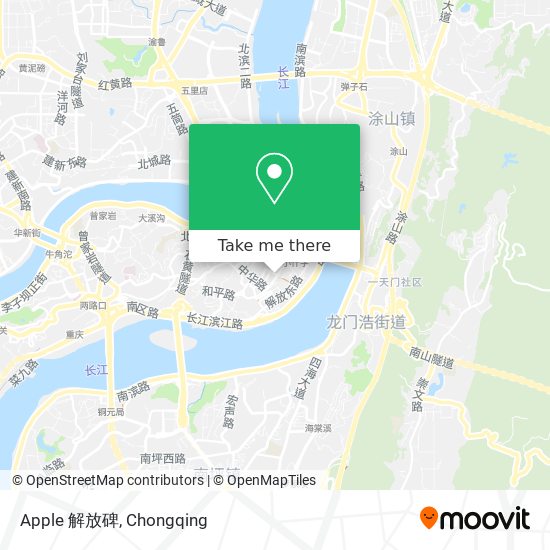 Apple 解放碑 map