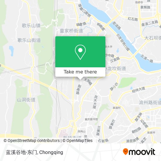 蓝溪谷地-东门 map