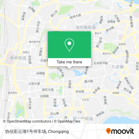 协信彩云湖1号停车场 map