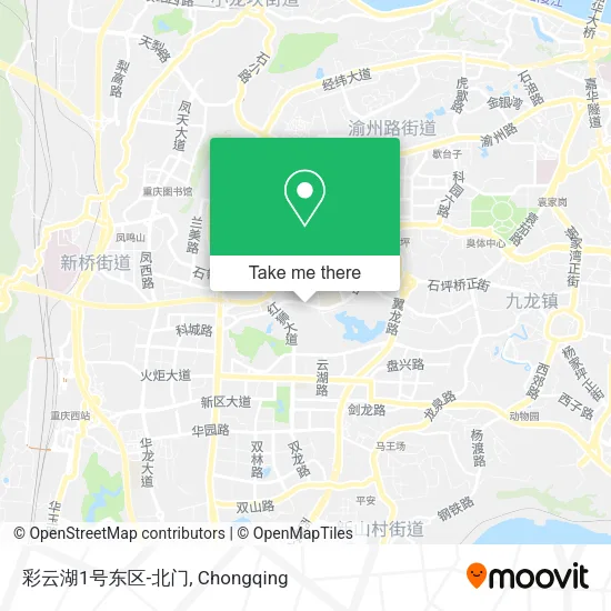 彩云湖1号东区-北门 map
