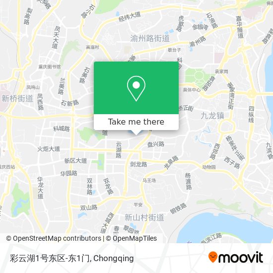 彩云湖1号东区-东1门 map