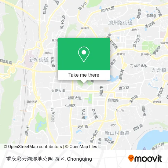 重庆彩云湖湿地公园-西区 map