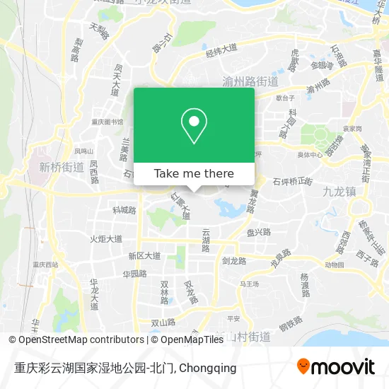 重庆彩云湖国家湿地公园-北门 map