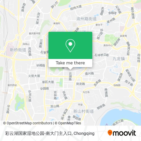 彩云湖国家湿地公园-南大门主入口 map