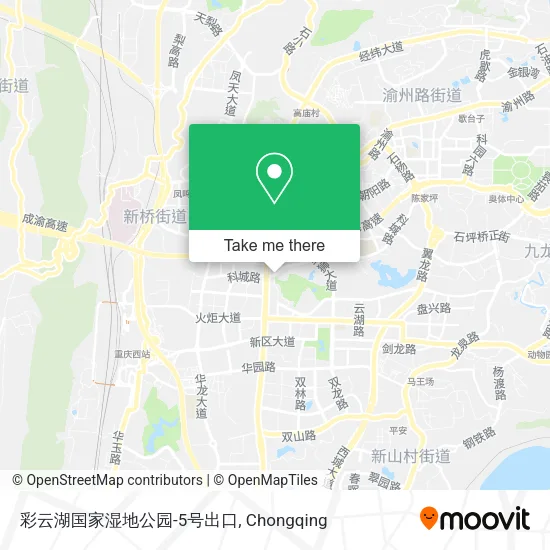 彩云湖国家湿地公园-5号出口 map