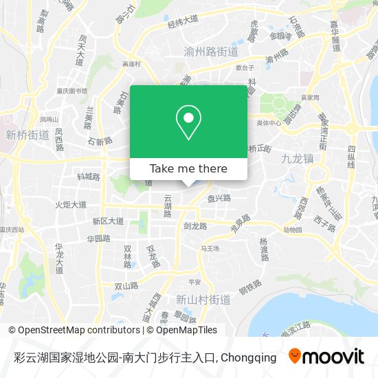 彩云湖国家湿地公园-南大门步行主入口 map