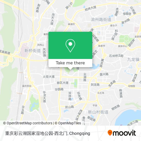 重庆彩云湖国家湿地公园-西北门 map