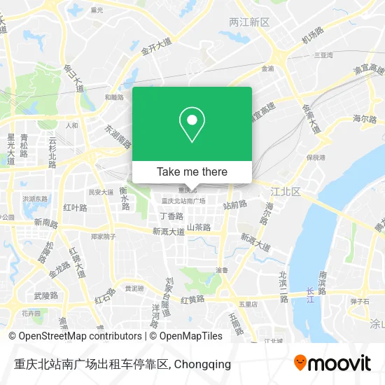 重庆北站南广场出租车停靠区 map
