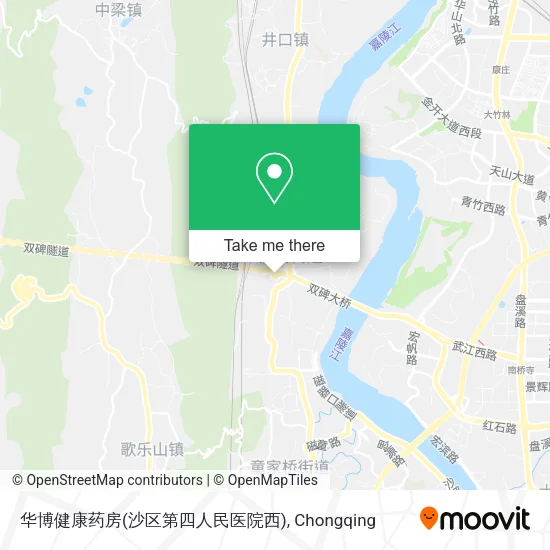 华博健康药房(沙区第四人民医院西) map