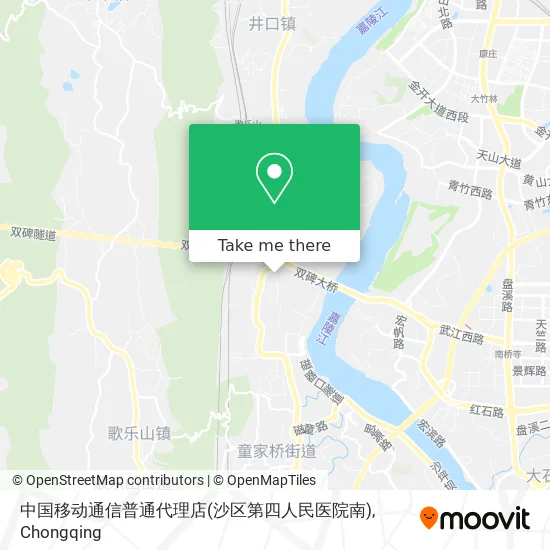 中国移动通信普通代理店(沙区第四人民医院南) map