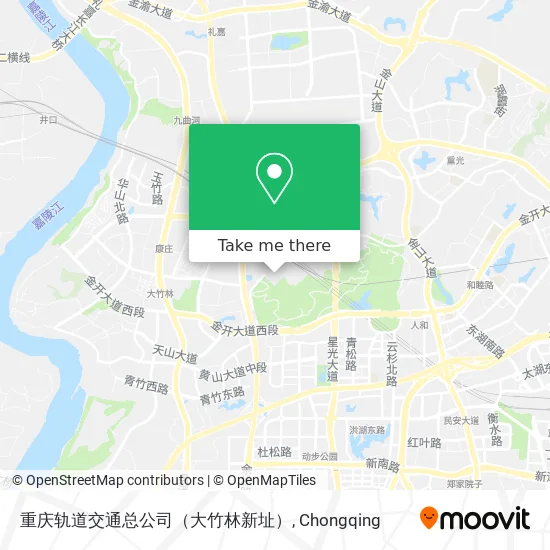 重庆轨道交通总公司（大竹林新址） map