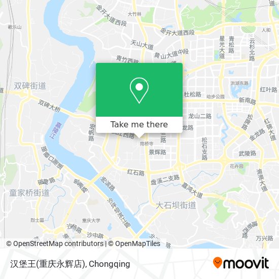 汉堡王(重庆永辉店) map
