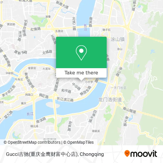Gucci古驰(重庆金鹰财富中心店) map