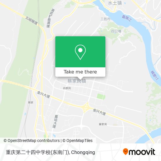 重庆第二十四中学校(东南门) map
