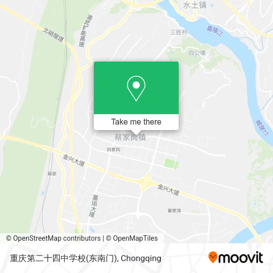 重庆第二十四中学校(东南门) map
