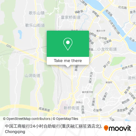 中国工商银行24小时自助银行(重庆融汇丽笙酒店北) map