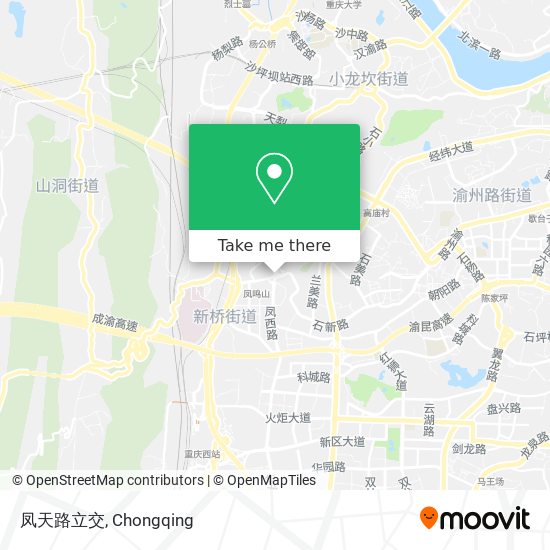 凤天路立交 map